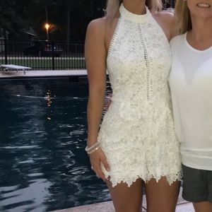 White Lace Romper